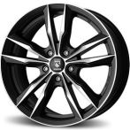 Reds Reds Fast Matt Black polished 7,5x17 5x114.3 ET40 CB72,3 60° 650 kg