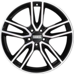 FONDMETAL Fondmetal Koros Glossy Black Machined 9x19 5x112 ET44 CB66,6
