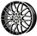 CMS CMS C25 Diamond Black Gloss 9x20 5x112 ET57 CB66,6 R14 1000 kg
