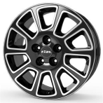 RIAL Rial Transporter 2 diamond-black frontpolished 7,5x18 5x108 ET46 CB65,1 Flat 900 kg