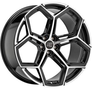 MSW 53 Gloss Black Full Polished 10,5x22 5x112 ET19 CB66,6 60° 910 kg