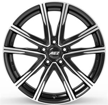 AEZ Montreal dark Black/polished 7,5x19 5x114.3 ET51 CB67,1 60° 750 kg