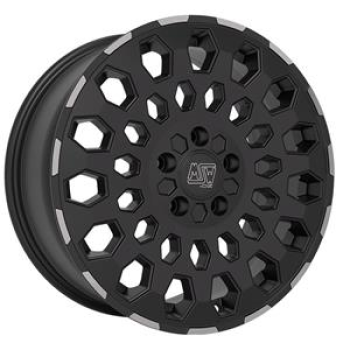 MSW 99 Van Matt Black Lip Polished 8x17 5x112 ET35 CB73,1 60° 1100 kg